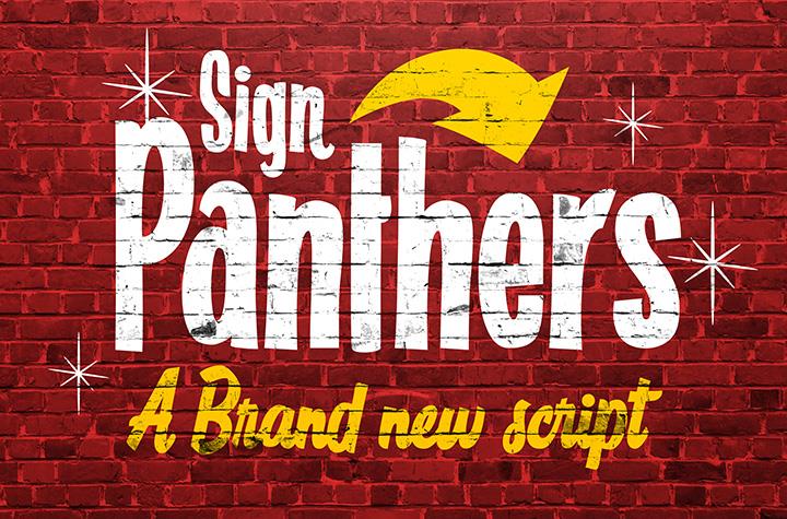 Free Sign Panthers Script Font