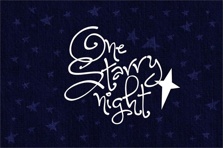 Free One Starry Night Font