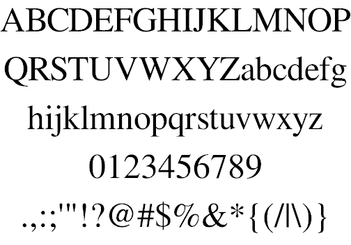 Free FreeSerif Font