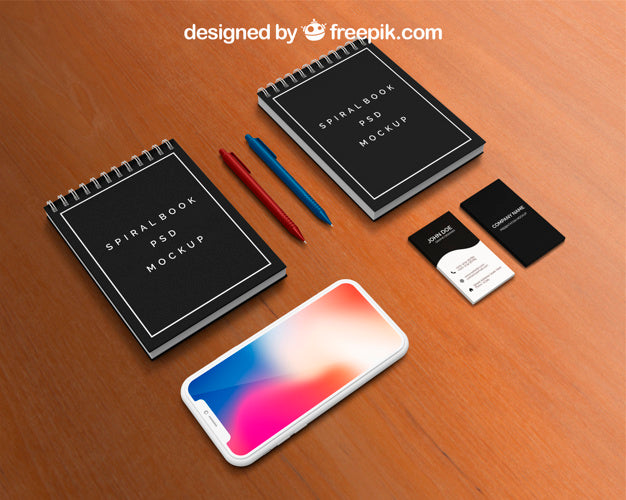 Free Calendar And Smartphone Mockup Psd