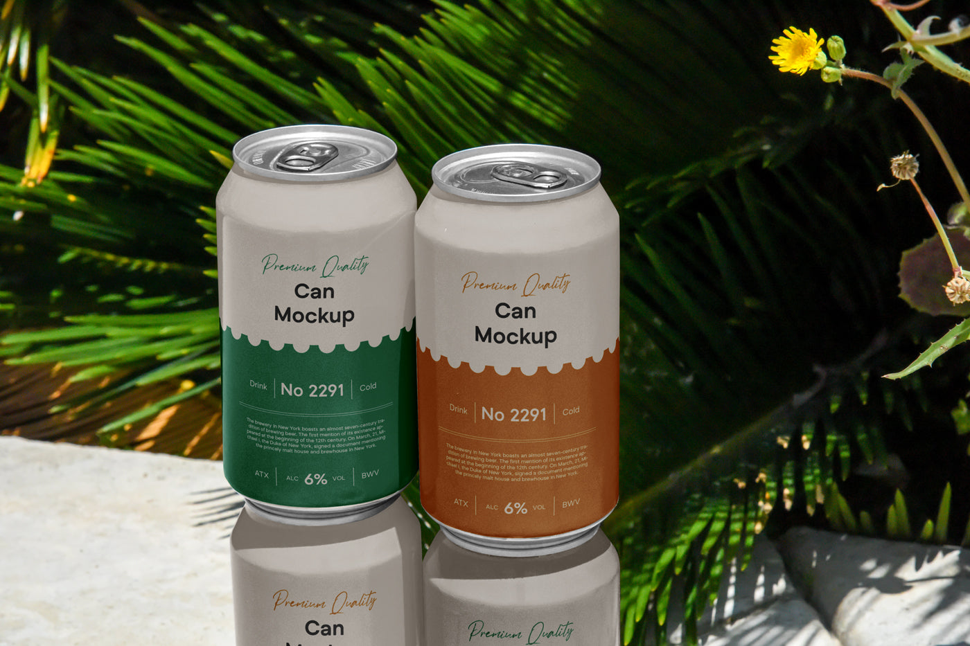 Free Can Psd Mockup