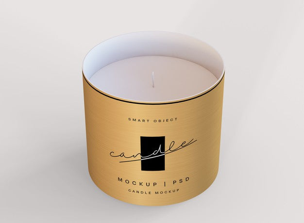 Free Candle Mockup Psd