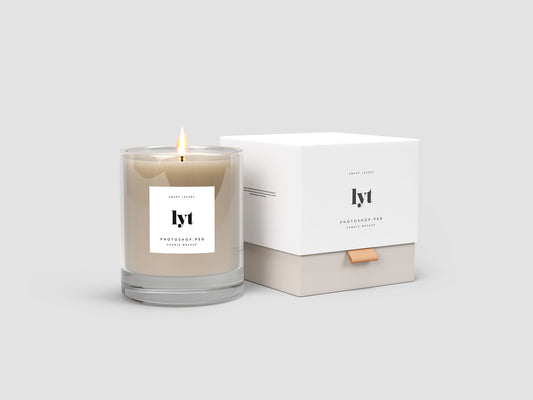 Free Candle Package Mockup