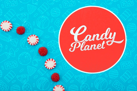 Free Candy Planet Shop Minimalist Logo Psd