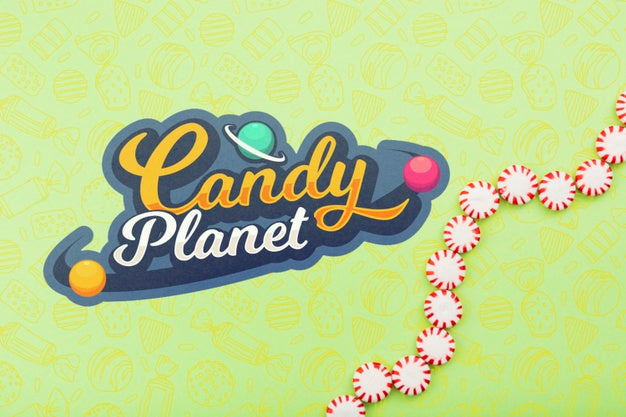 Free Candy Planet Shop With Candy Drops Psd