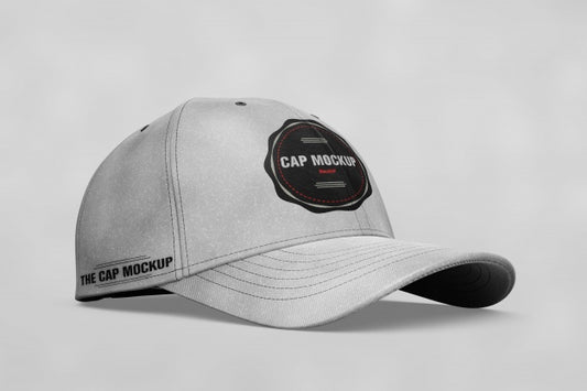 Free Cap Mock Up Lateral View Psd