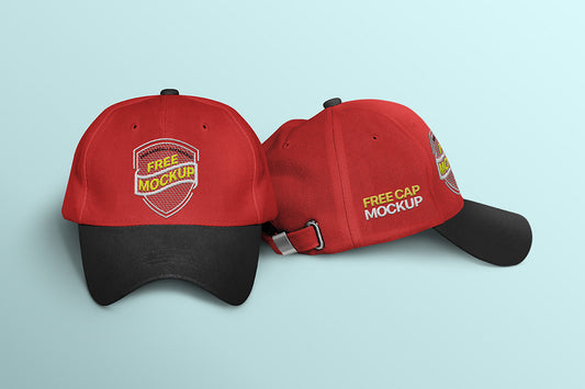 Free Cap Mockup With Embroidery Effect