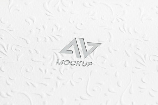 Free Capital Letter Mock-Up Logo Design On Minimalist Paper Psd