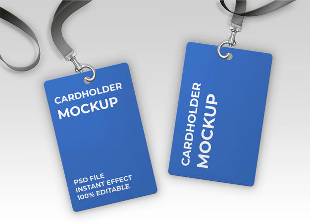 Free Card Holder Mockup Psd