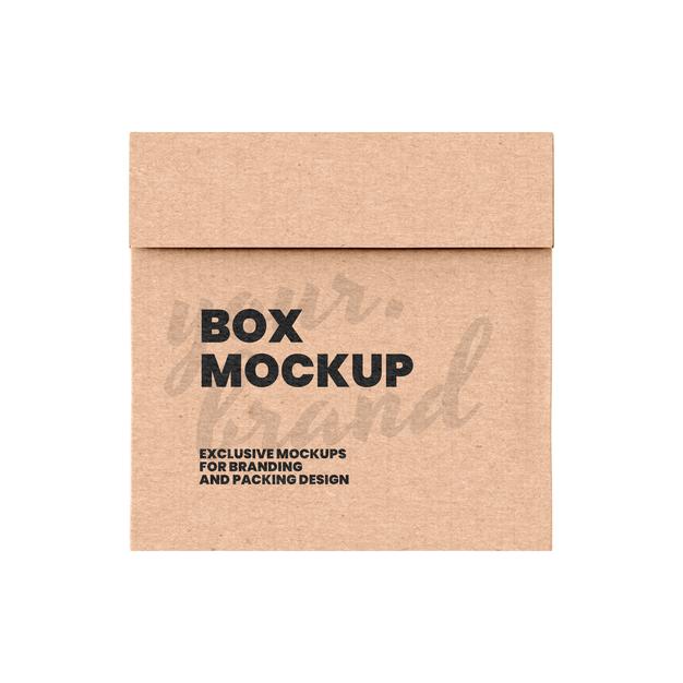 Free Cardboard Box Mockup Template Psd – CreativeBooster