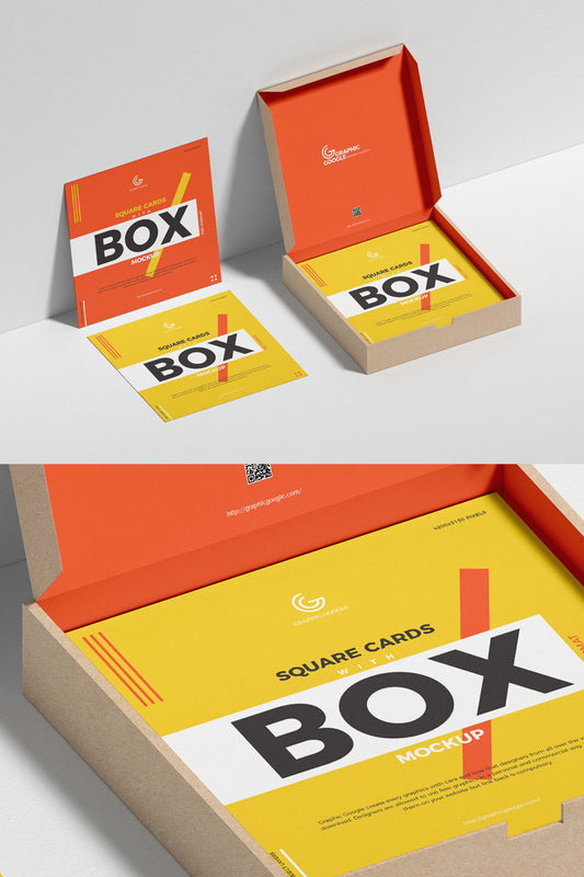 Free Cards Holder Box Packaging Mockup Psd