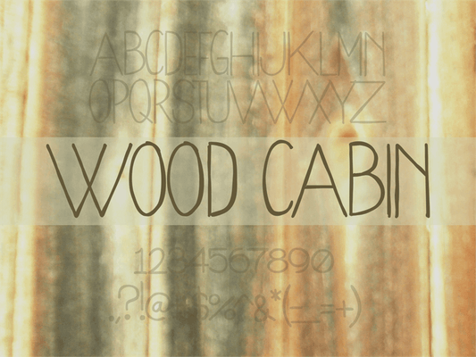 Free WoodCabin Font