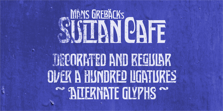 Free Sultan Cafe Font