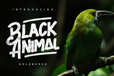 Free Black Animal Typeface Demo