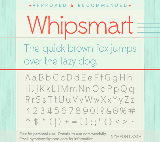 Free Whipsmart Font