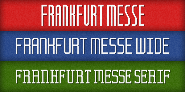 Free Frankfurt Messe Font