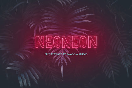 Free Neoneon Display Typeface