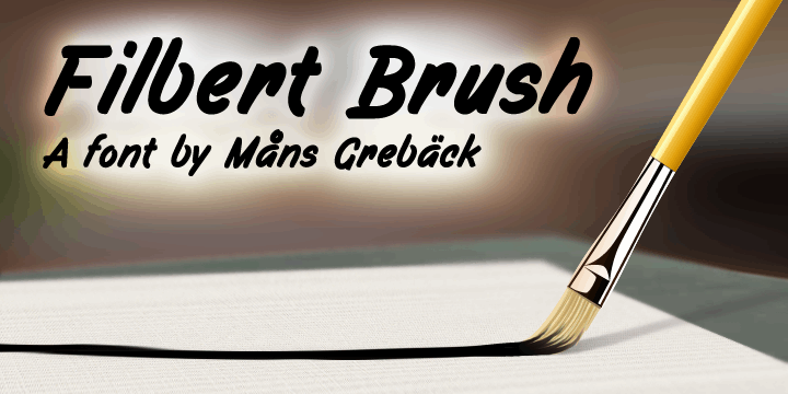 Free Filbert Brush Font