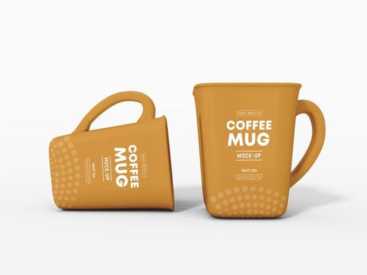 Free Ceramic Coffee Mug Branding Mockup Psd