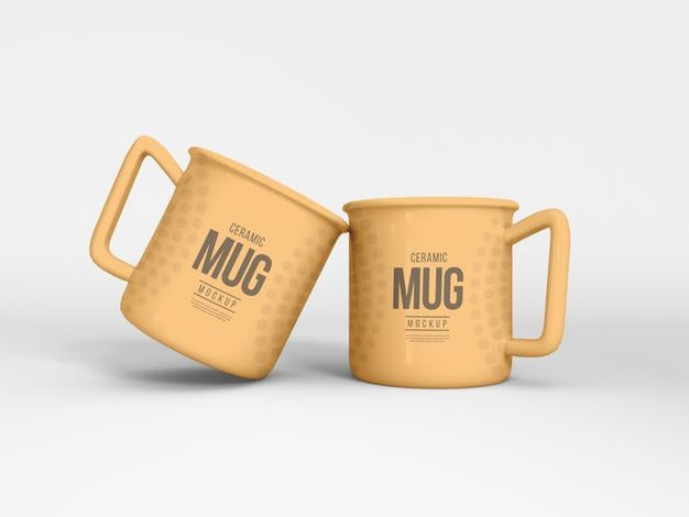 Free Ceramic Coffee Mug Mockup Psd