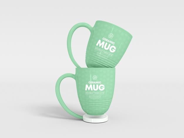Free Ceramic Coffee Mug Mockup Psd