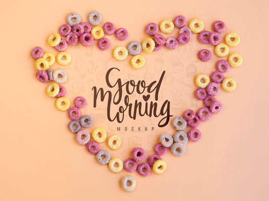 Free Cereals Making A Heart Shape Psd