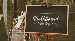 Free Chalkboard Mockup Psd For Lettering & Typography