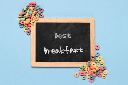 Free Chalkboard With Best Breakfast Message Psd