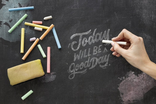 Free Chalkboard With Quote Psd