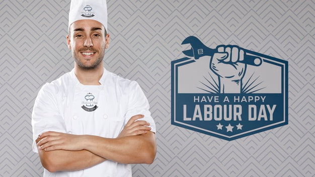 Free Chef With Arms Crossed Labour Day Psd