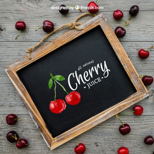 Free Cherry Concept With Slate Psd