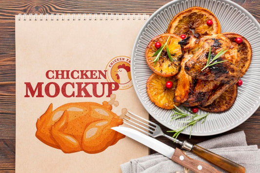 Free Chicken Meal Assortment Mock-Up Psd