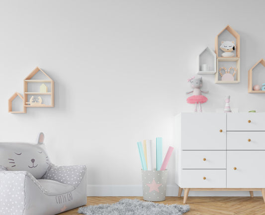 Free Childroom With Shelves And Toys Psd