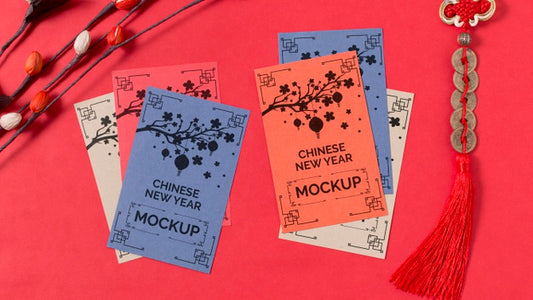 Free Chinese New Year Concept Mock-Up Psd