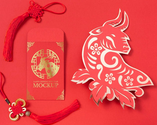 Free Chinese New Year Elements Composition Psd