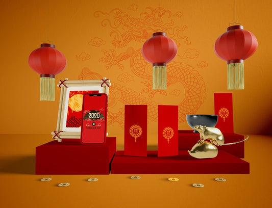 Free Chinese New Year Traditional Elements Psd