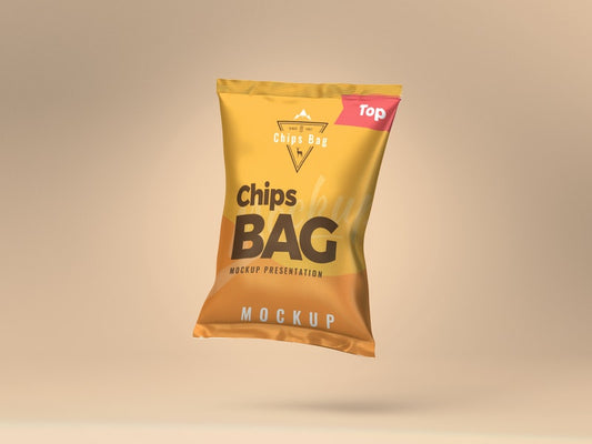 Free Chips Bag Psd Mockup