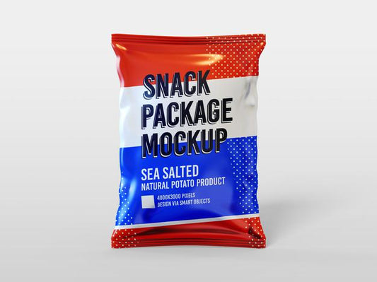 Free Chips Pouch Bag Mockup Template Psd