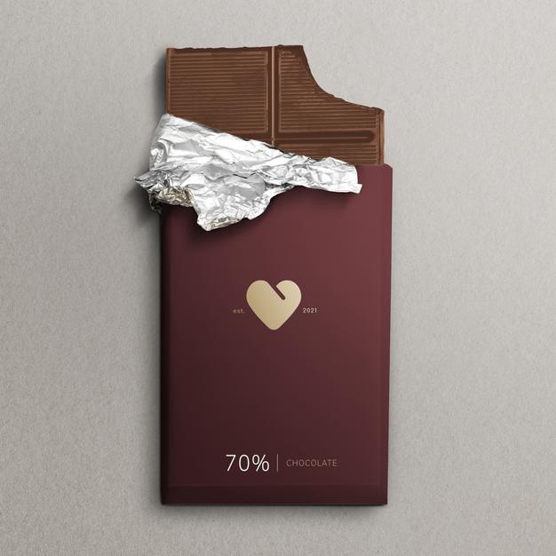 Free Chocolate Bar Mockup Psd