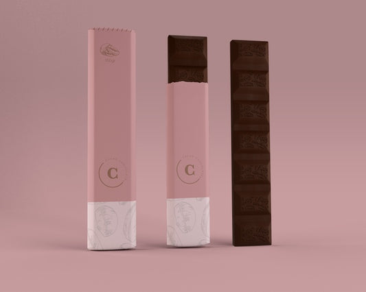 Free Chocolate Bars In Paper Wrapping Psd