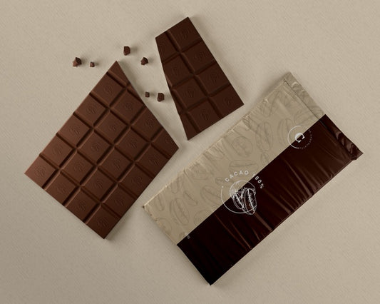 Free Chocolate Plastic Packaging Mock-Up Psd