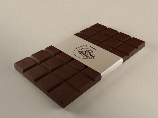 Free Chocolate Tablet Paper Wrapping Mock-Up Psd