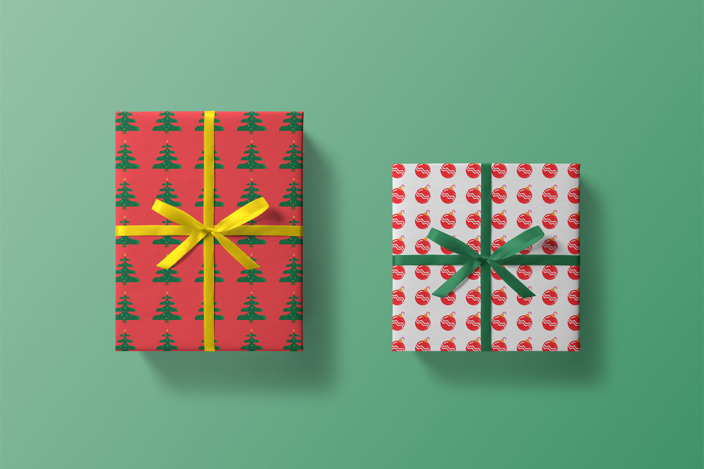 Free Christmas Box Mockup