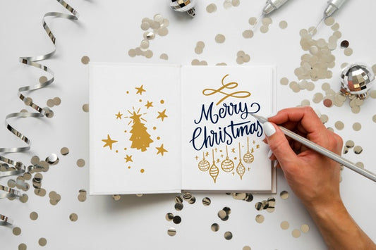 Free Christmas Card With Merry Christmas Message Psd