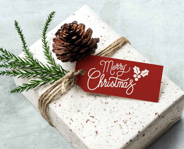 Free Christmas Holiday Greeting Design Mockup Psd