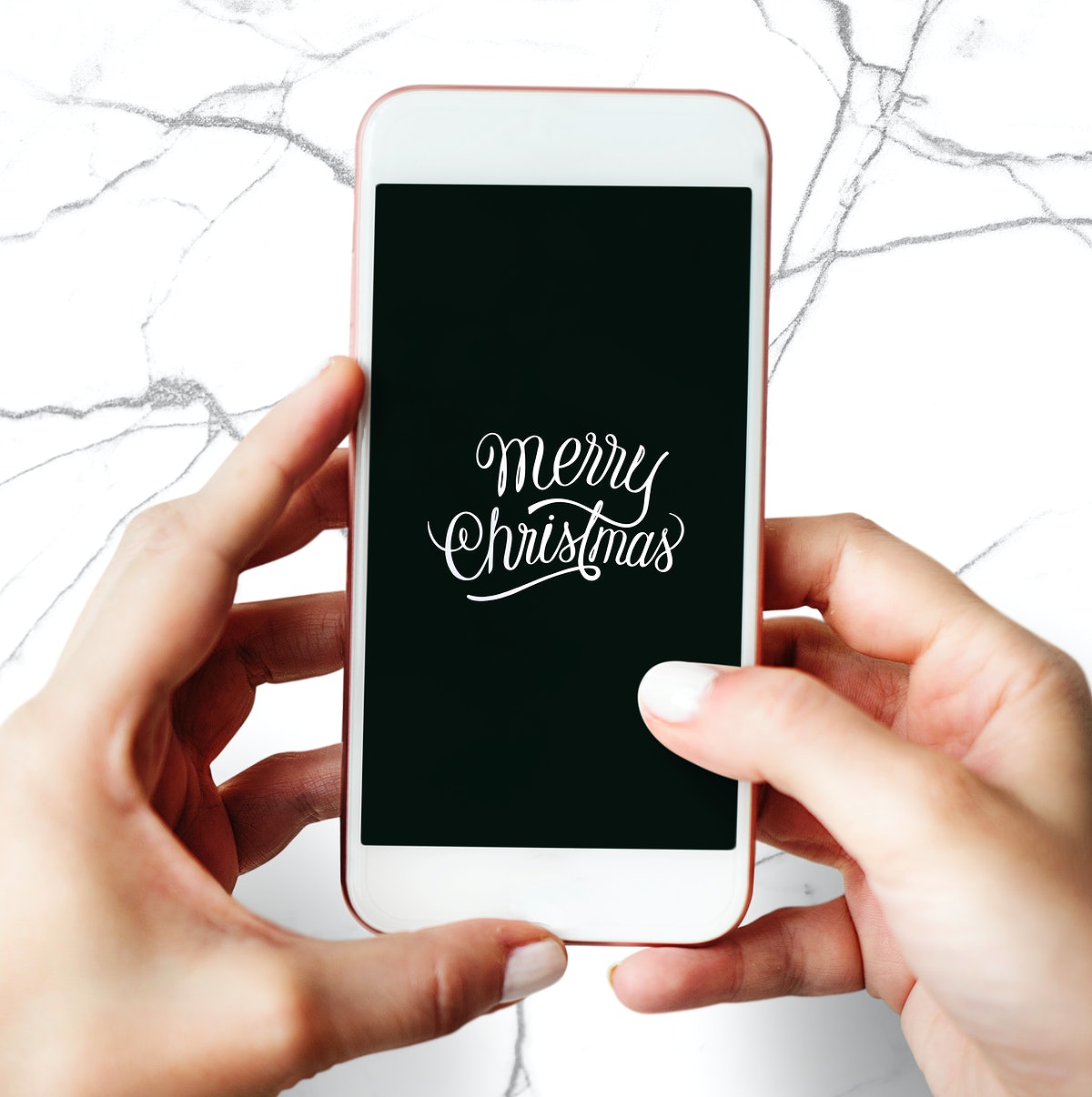 Free Christmas Holiday Greeting Design Mockup