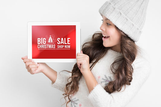 Free Christmas Special Offers Mock-Up Psd