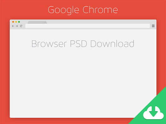 Free Chrome Browser Psd Mockup #2