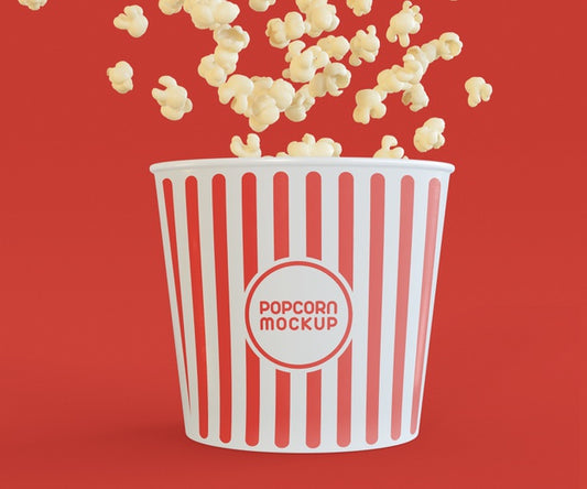 Free Cinema Popcorn Mockup Psd