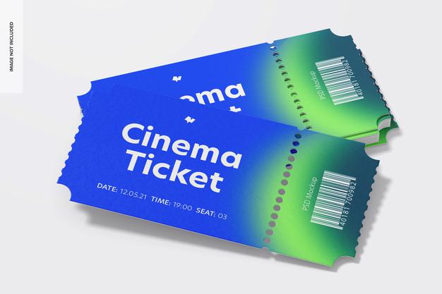 Free Cinema Tickets Mockup Psd